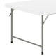 Granite White |#| 4.93-Foot Kid's Granite White Plastic Folding Activity Table - Play Table
