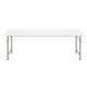 Granite White |#| 4.93-Foot Kid's Granite White Plastic Folding Activity Table - Play Table