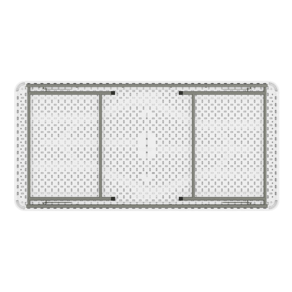 Granite White |#| 4.93-Foot Kid's Granite White Plastic Folding Activity Table - Play Table