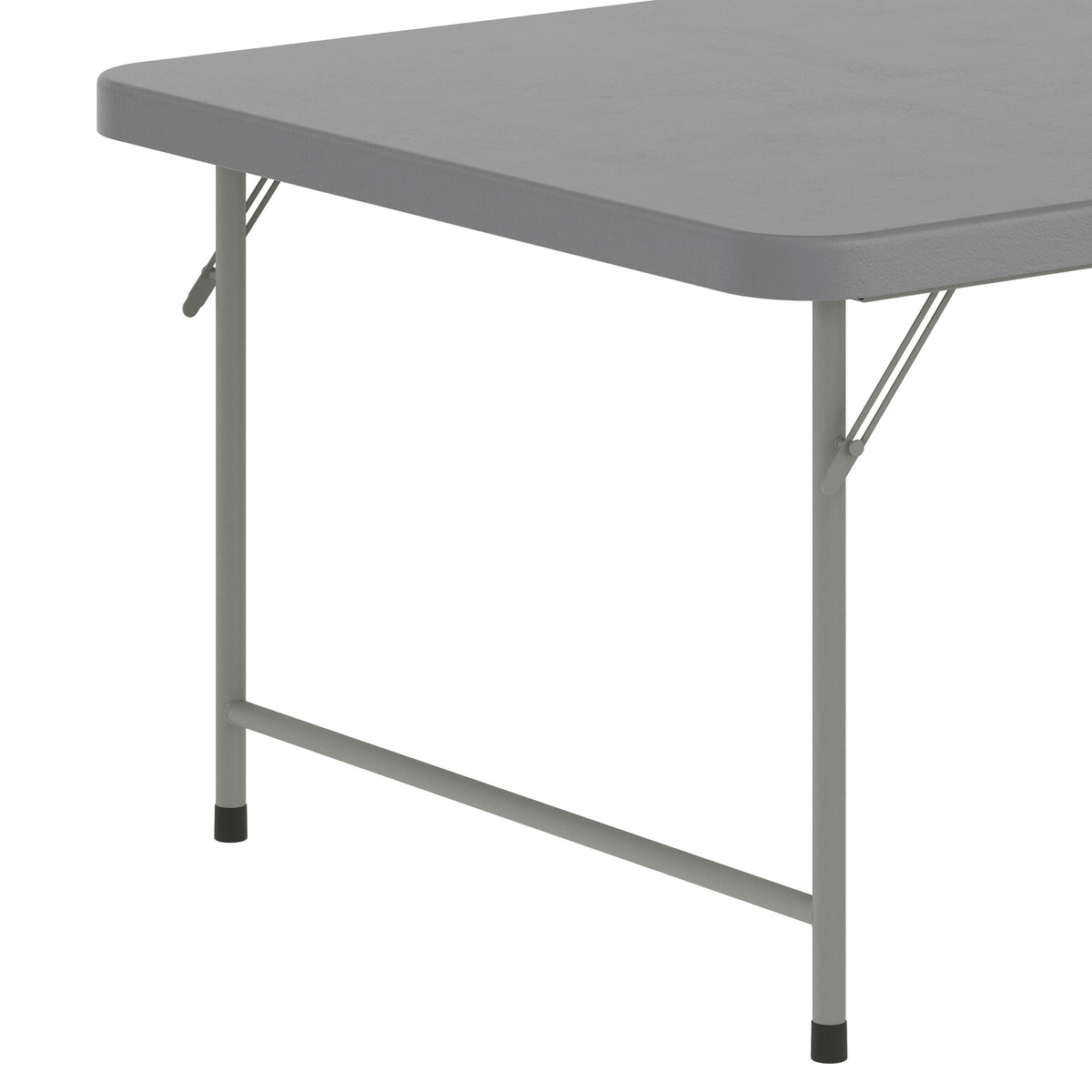 Granite Gray |#| 4.93-Foot Kid's Granite Gray Plastic Folding Activity Table - Play Table