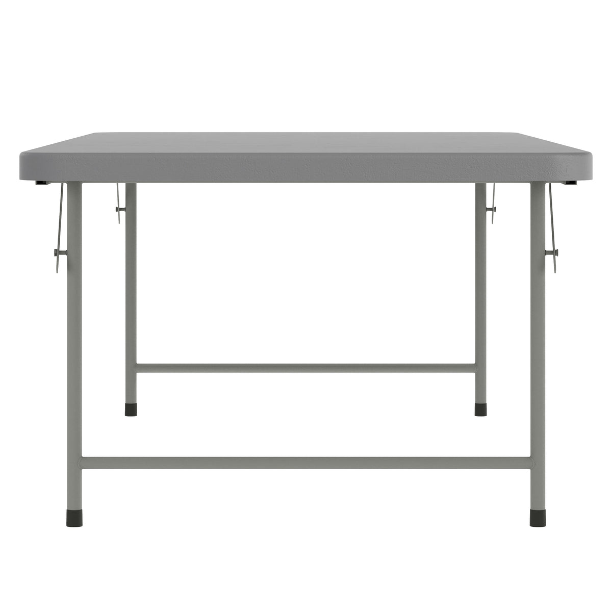 Granite Gray |#| 4.93-Foot Kid's Granite Gray Plastic Folding Activity Table - Play Table