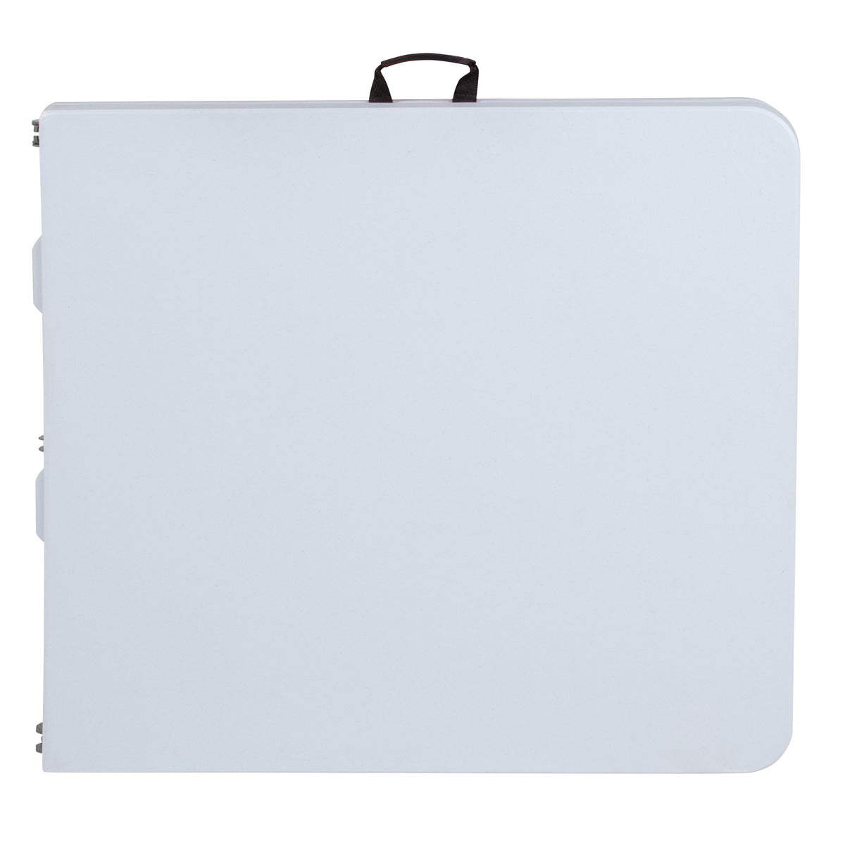 4.97-Foot Bi-Fold Granite White Plastic Folding Table with Handle - Event Table
