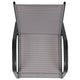 Gray |#| 4 Pack Gray Outdoor Stack Chair with Flex Comfort Material - Patio Stack Chair