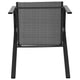 Black |#| 4 Pack Black Outdoor Stack Chair with Flex Comfort Material - Patio Stack Chair