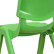 Green |#| 4 Pack Green Plastic Stack School Chair with 12inch Seat Height - Kids Chair