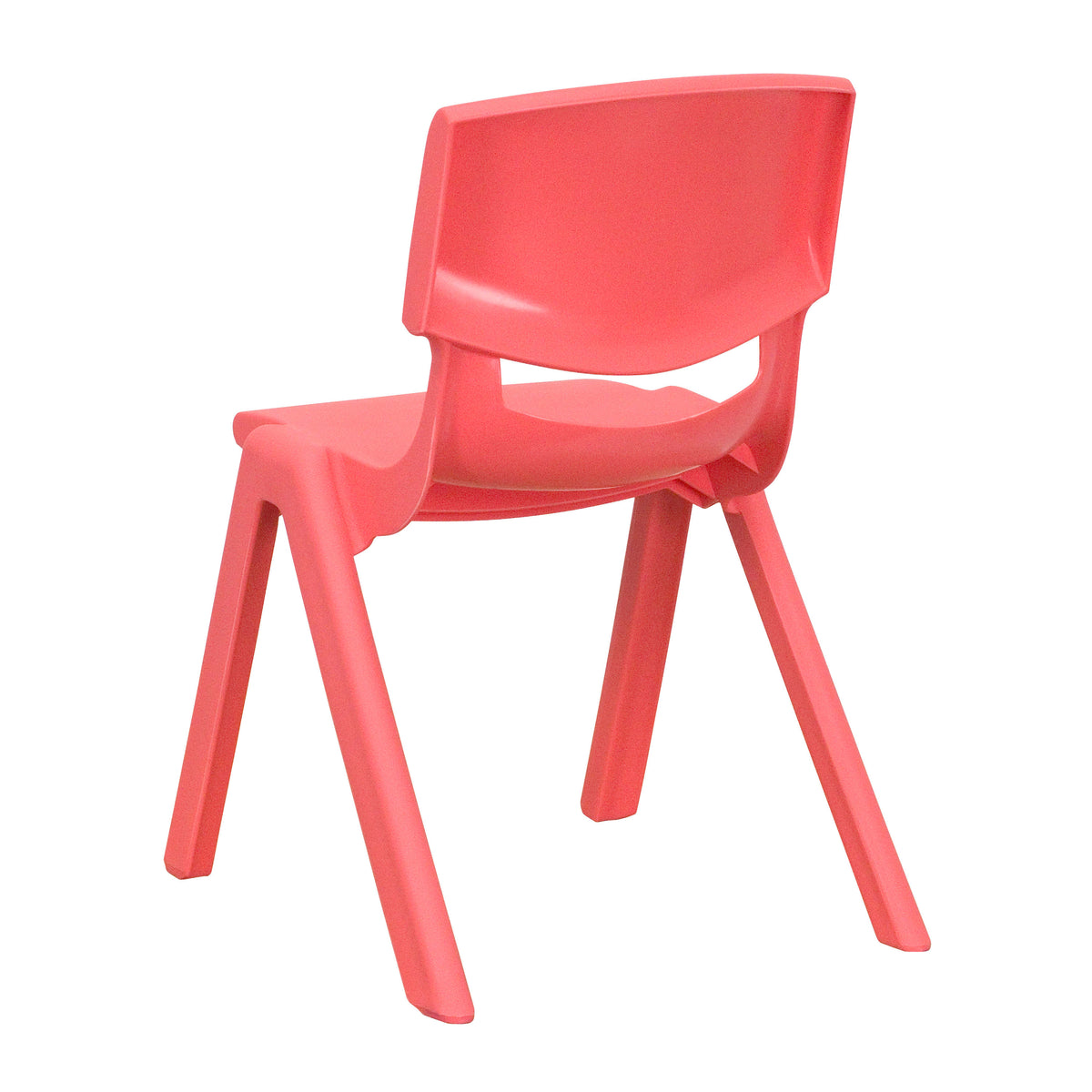 Red |#| 4 Pack Red Plastic Stack School Chair with 12inch Seat Height - Kids Chair