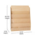 Commercial 4 Shelf Natural Birch and Poplar Plywood Book Display Stand for Kids