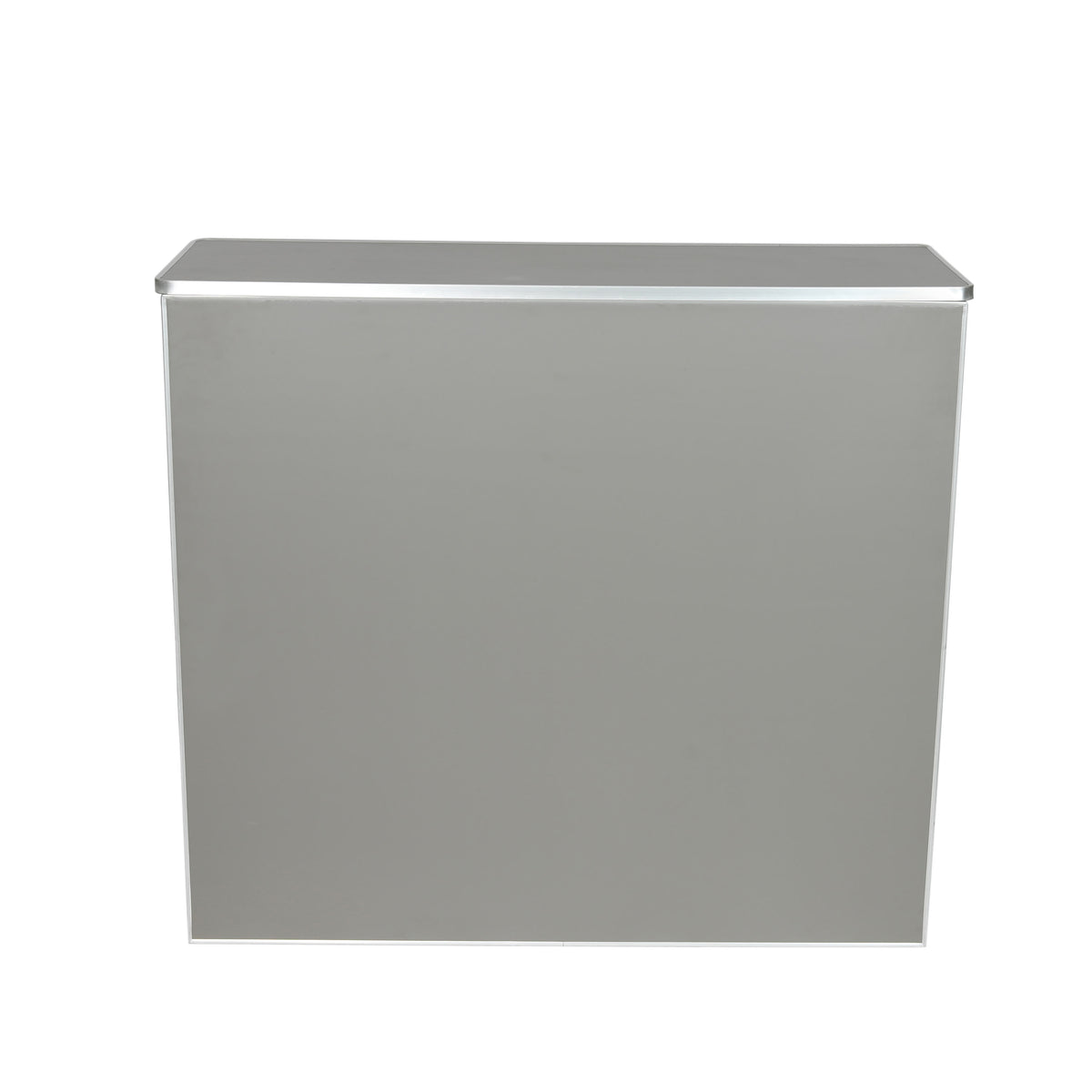 Gray |#| 4' Slate Gray Laminate Foldable Portable Event Bar - Catering/Bartender Bar