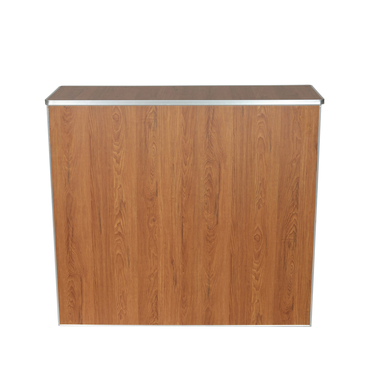 Maple Woodgrain |#| 4' Maple Laminate Foldable Portable Event Bar - Catering/Bartender Bar