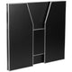 Black |#| 4' Black Laminate Foldable Bar - Portable Event Bar - Caterering/Bartendar Bar