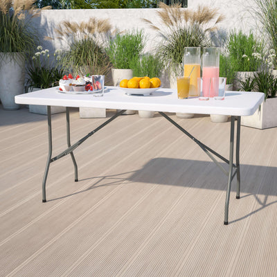 5-Foot Plastic Folding Table - View 2