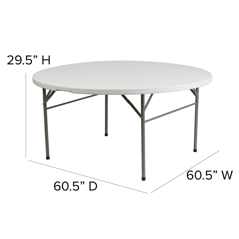 60RND Plastic Bi-Fold Table DAD-154Z- – BizChair
