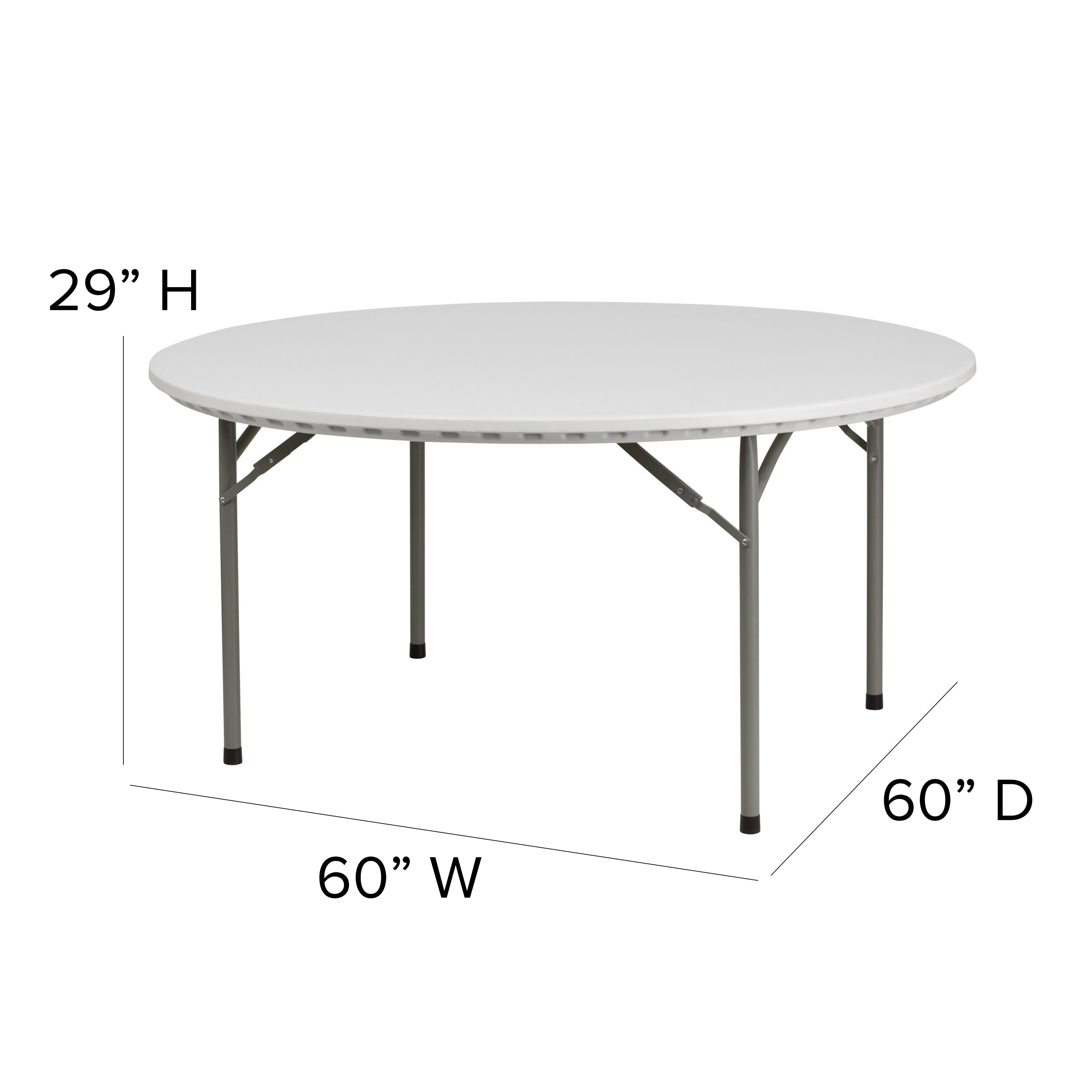 5 foot sales round folding table