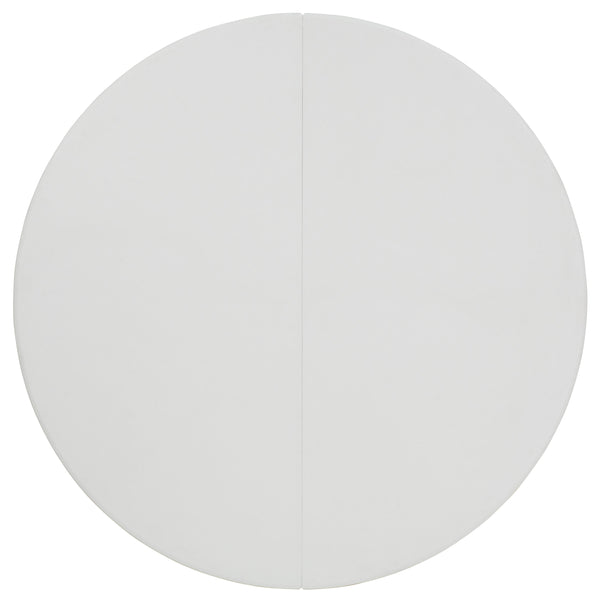 5-Foot Round Granite White Plastic Folding Table - Banquet / Event Folding Table