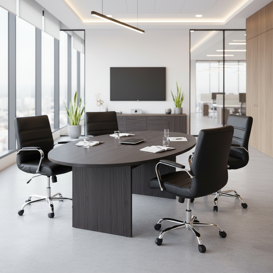 Bizchair-5-piece-oval-conference-table-set-modern-conference-room