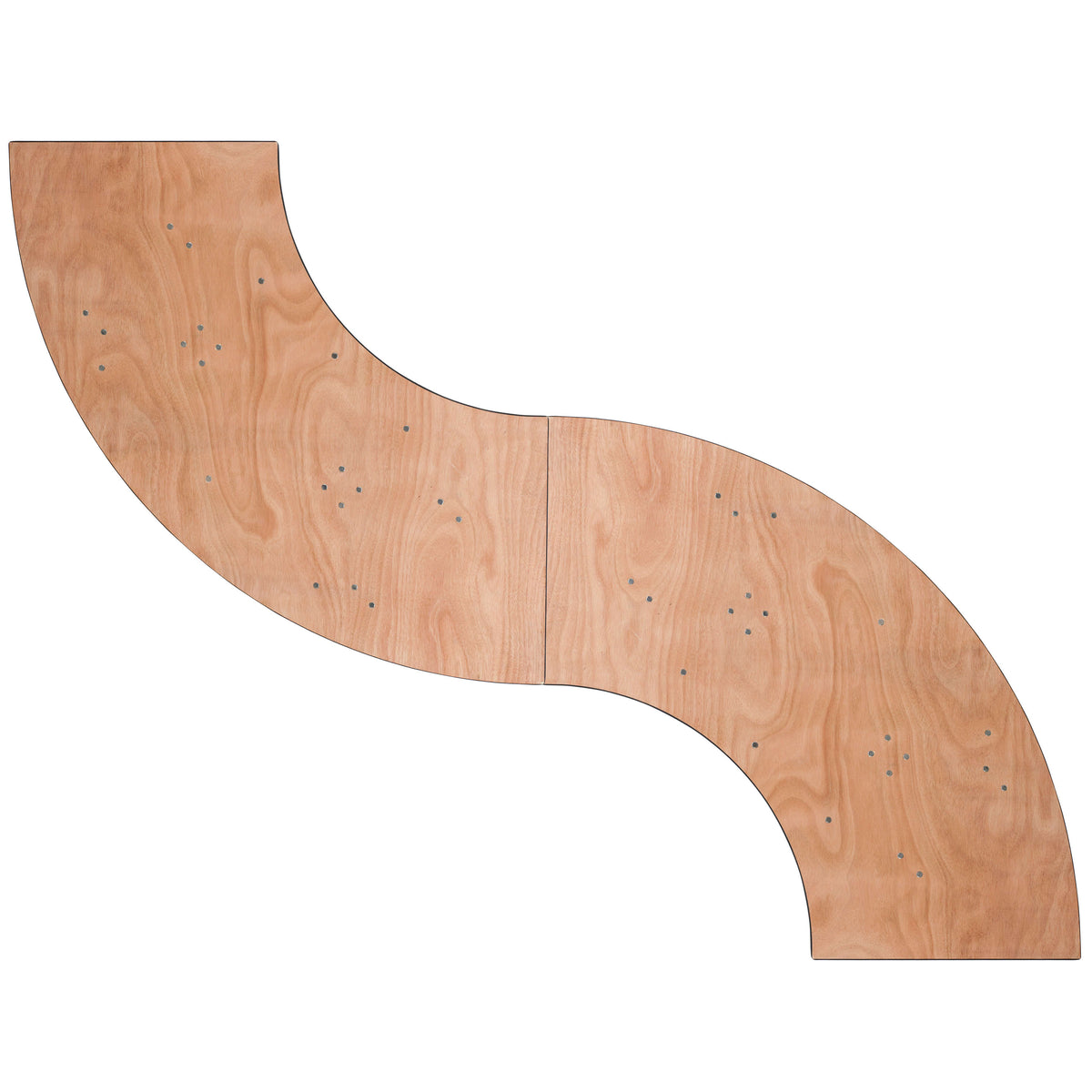 5.5 ft. x 2 ft. Serpentine Wood Folding Banquet and Hospitality Table