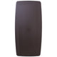5.62-Foot Brown Rattan Indoor-Outdoor Plastic Folding Table-Umbrella Hole