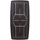 5.62-Foot Brown Rattan Indoor-Outdoor Plastic Folding Table-Umbrella Hole