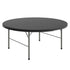 Granite Black |#| 5.89-Foot Round Bi-Fold Granite Black Plastic Banquet Folding Table with Handle
