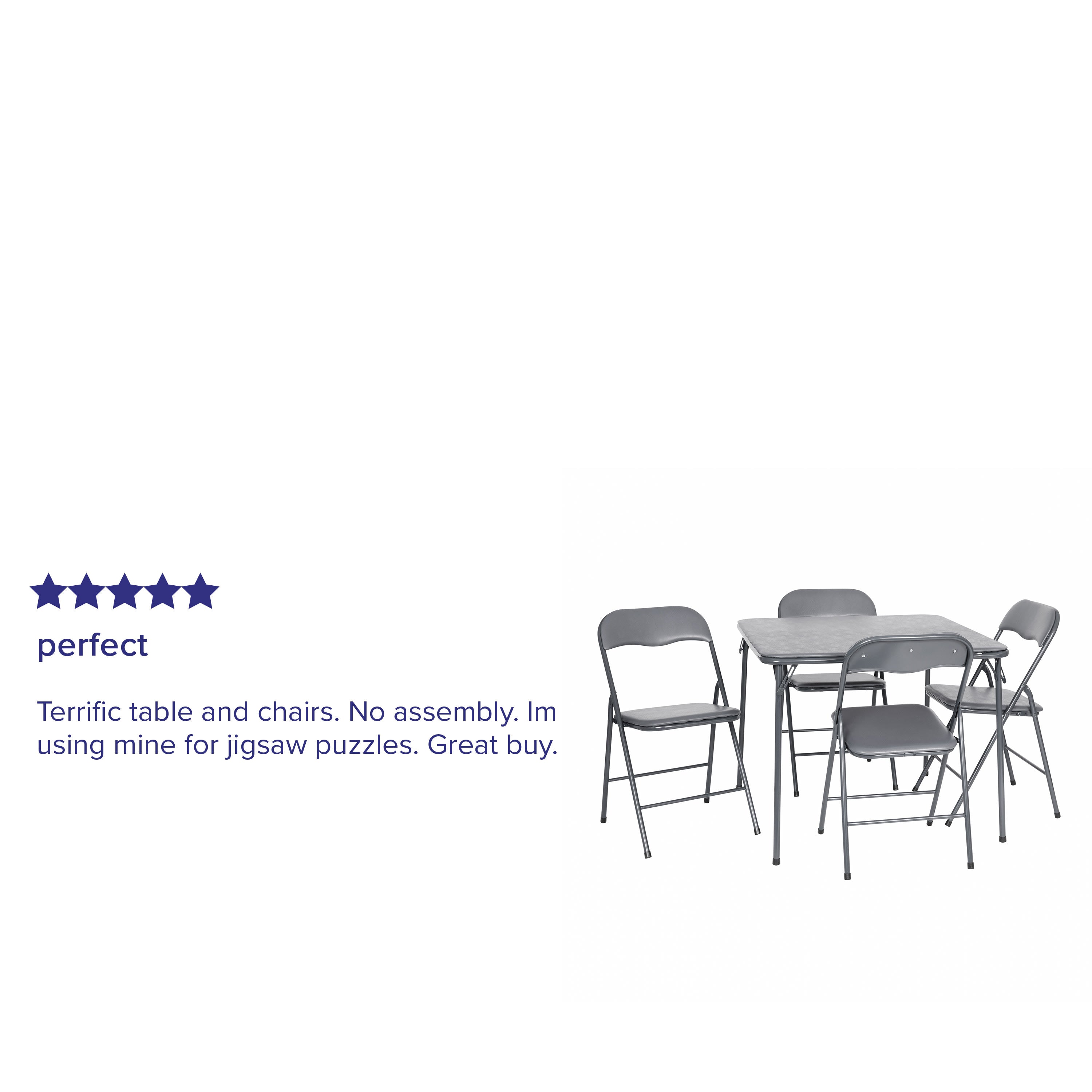 5 PC Folding Card Table Set JB 1 BizChair
