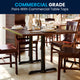 Black |#| 5" x 22" Restaurant Table T-Base with 3" Dia. Table Height Column
