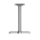 Silver |#| Commercial Silver Table T-Base with 3" Diameter Table Height Column - 5" x 22"
