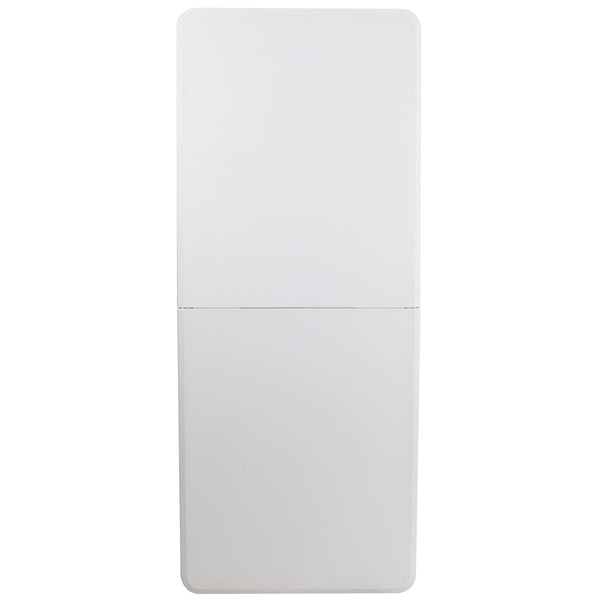 Granite White |#| 6-Foot Bi-Fold Granite White Plastic Folding Table with Carrying Handle