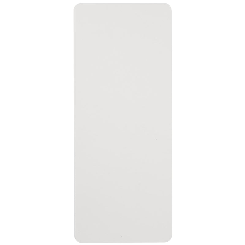 6-Foot Height Adjustable Granite White Plastic Folding Event Table