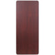 6-Foot High Pressure Mahogany Laminate Folding Banquet & Catering Table