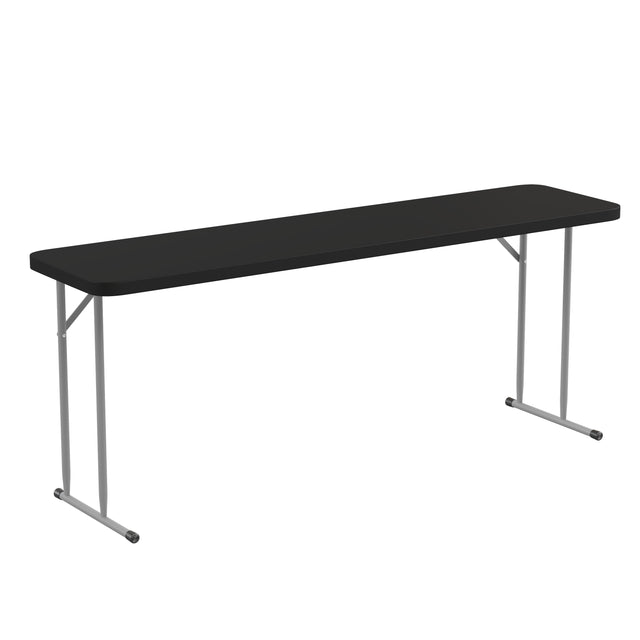 6-Foot Plastic Folding Training Table - View 1