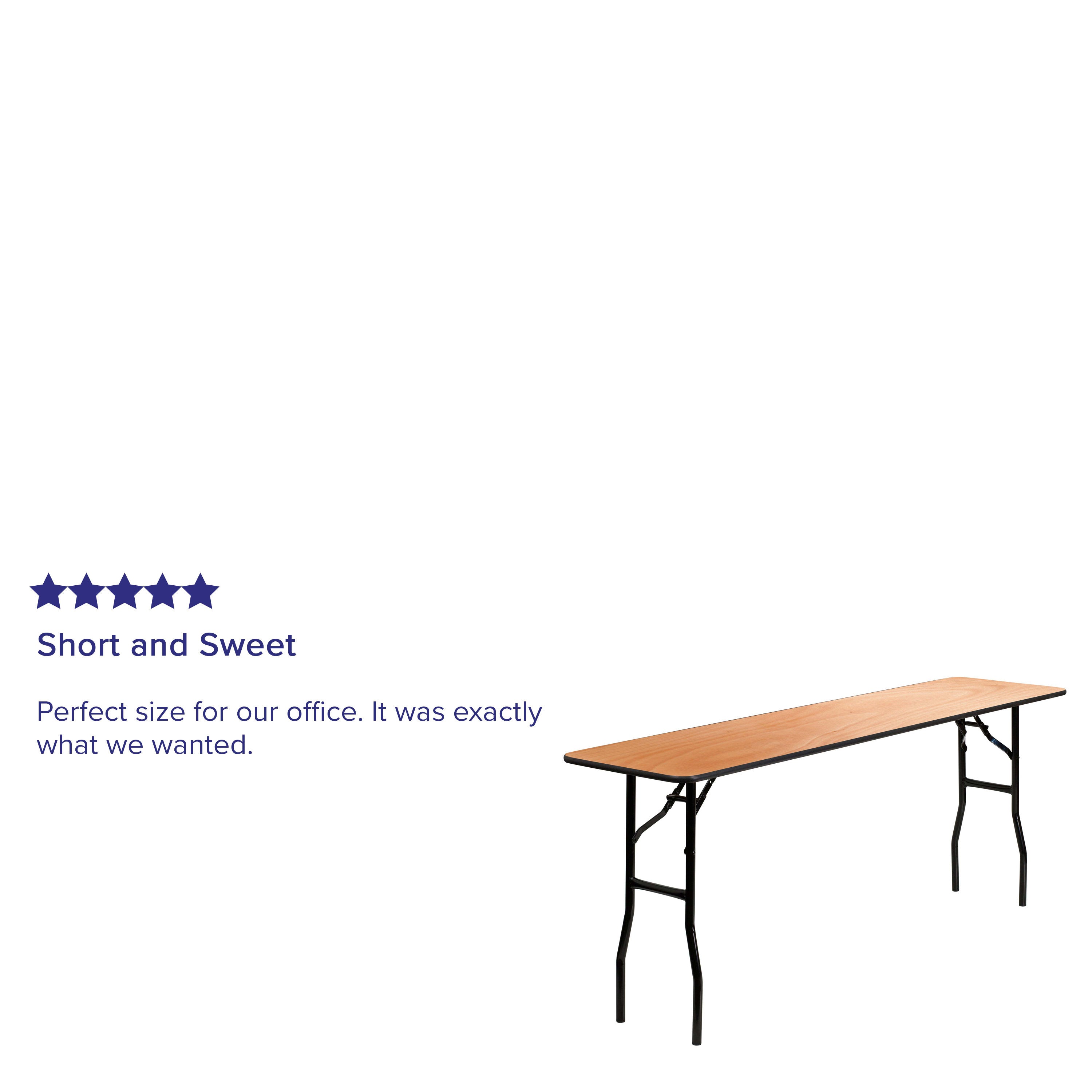 Short sales folding table