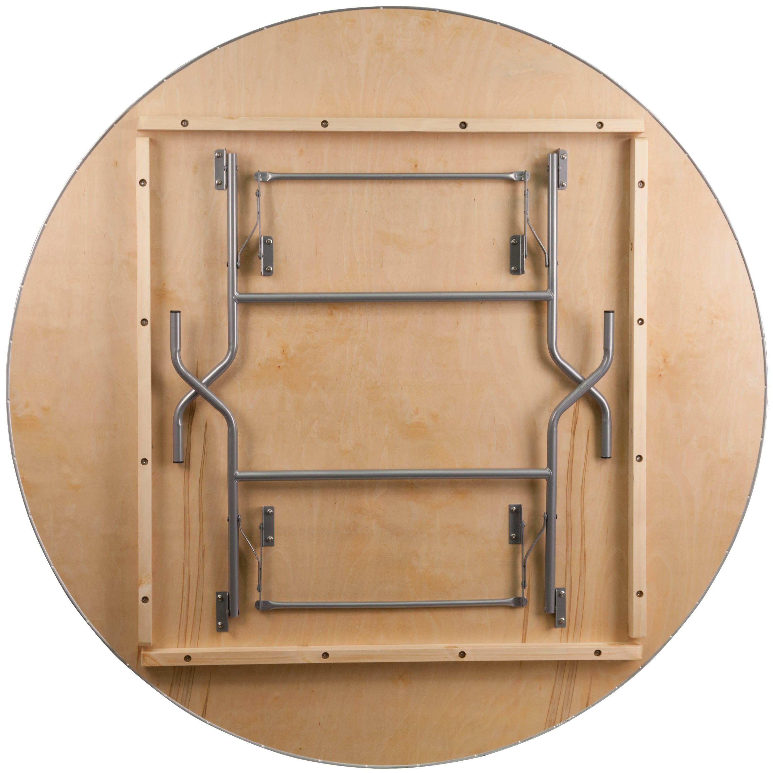BizChair Birchwood Folding Banquet Table - Thumbnail 5