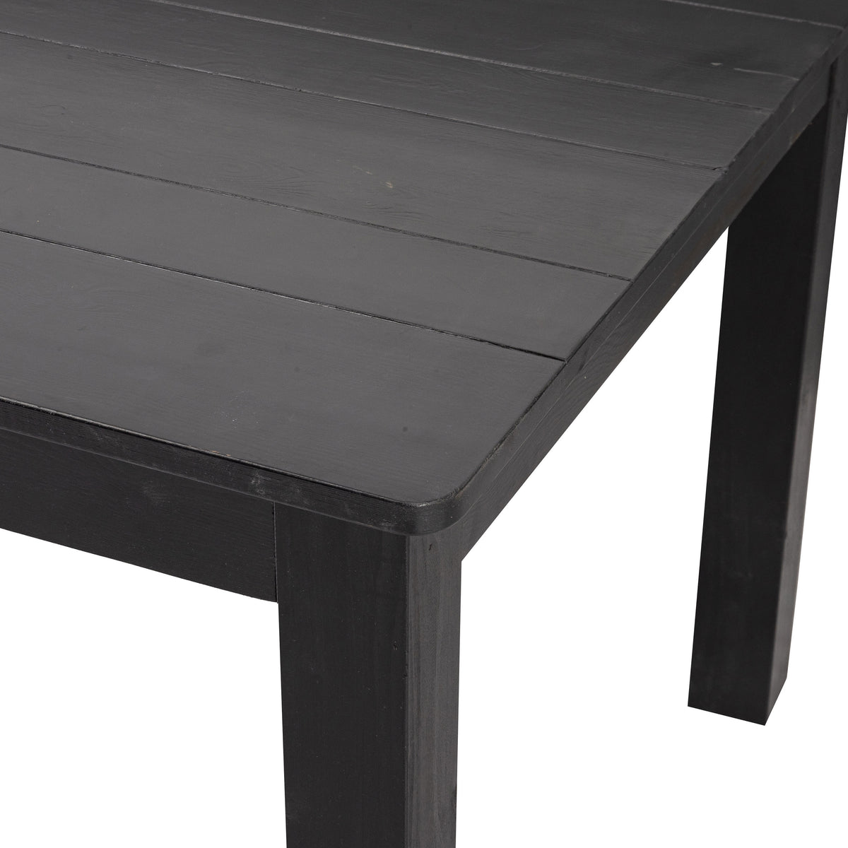 Black Wash |#| 60inch x 38inch Rectangular Black Wash Solid Pine Farm Dining Table