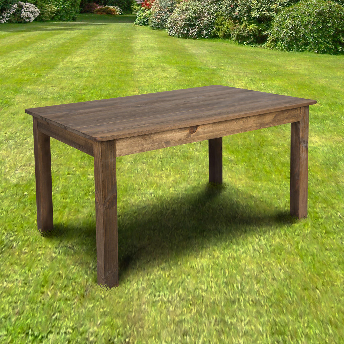 Antique Rustic |#| 60inch x 38inch Rectangular Antique Rustic Solid Pine Farm Dining Table