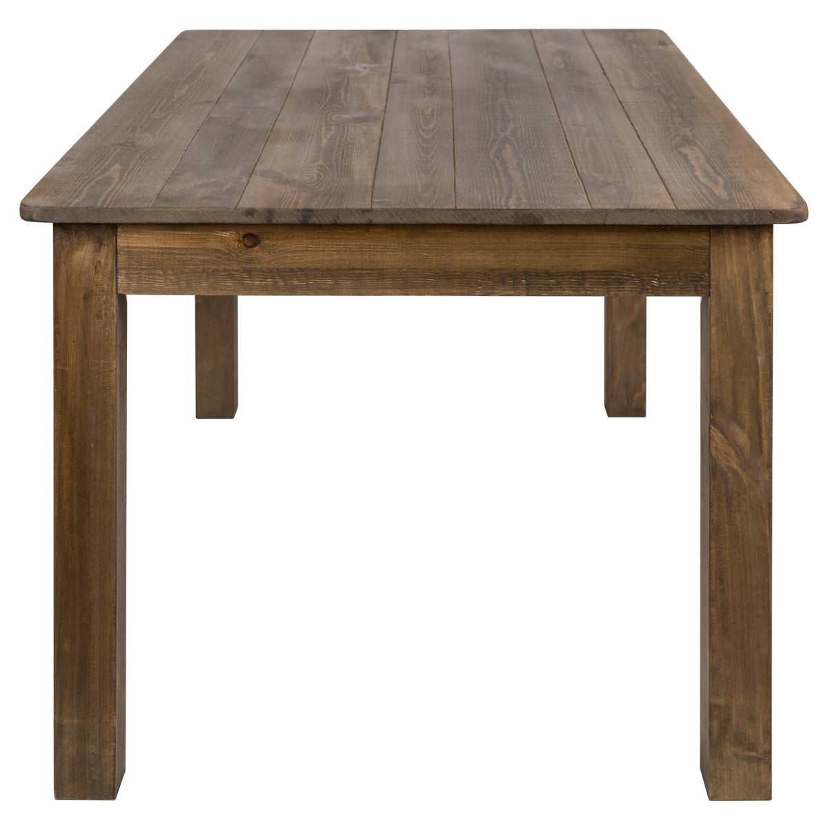 Antique Rustic |#| 60inch x 38inch Rectangular Antique Rustic Solid Pine Farm Dining Table