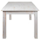 Antique Rustic White |#| 60inch x 38inch Rectangular Antique Rustic White Solid Pine Farm Dining Table