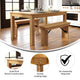 Light Natural |#| 60inch x 38inch Rectangular Light Natural Solid Pine Farm Dining Table