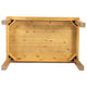 Light Natural |#| 60" x 38" Rectangular Light Natural Solid Pine Farm Dining Table