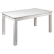 Antique Rustic White |#| 60" x 38" Rectangular Antique Rustic White Solid Pine Farm Dining Table