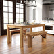 Light Natural |#| 60" x 38" Rectangular Light Natural Solid Pine Farm Dining Table