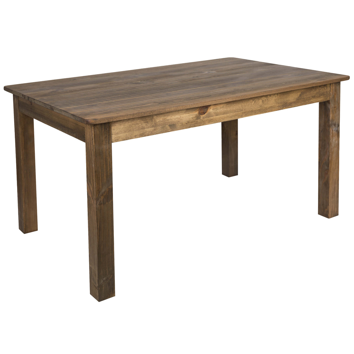 Antique Rustic |#| 60" x 38" Rectangular Antique Rustic Solid Pine Farm Dining Table