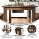 Antique Rustic |#| 60" x 38" Rectangular Antique Rustic Solid Pine Farm Dining Table