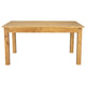 Light Natural |#| 60" x 38" Rectangular Light Natural Solid Pine Farm Dining Table