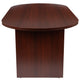 Mahogany |#| 6 Foot (72 inch) Classic Oval Conference Table in Mahogany - Meeting Table