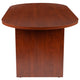 Cherry |#| 6 Foot (72 inch) Classic Oval Conference Table in Cherry - Meeting Table