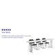 8-Foot Plastic Folding Training Table Set with 3 Black Plastic Stack Chairs