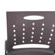 Gray |#| 881 lb. Capacity Gray Sled Base Stack Chair with Carry Handle & Air-Vent Back