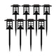 Brown |#| All-Weather Lantern Design Solar Powered LED Landscape Lights in Brown