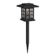 Black |#| All-Weather Lantern Design Solar Powered LED Landscape Lights in Black
