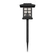 Black |#| All-Weather Lantern Design Solar Powered LED Landscape Lights in Black